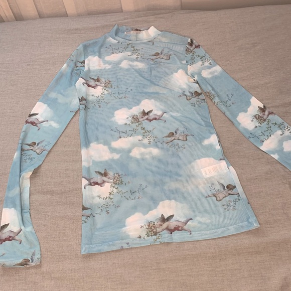 Mesh long sleeves top - Picture 1 of 2